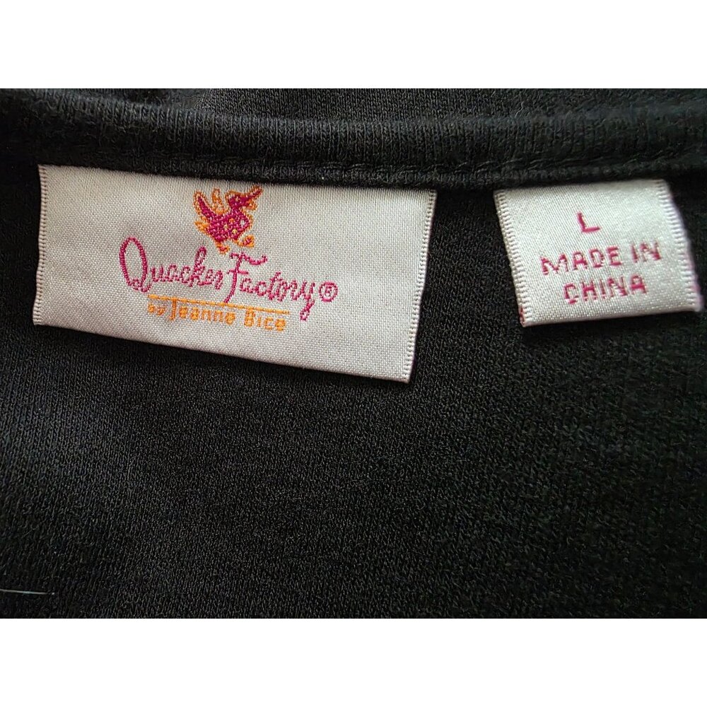 Quacker Factory Black Embellished Snowflake 3/4 S… - image 4